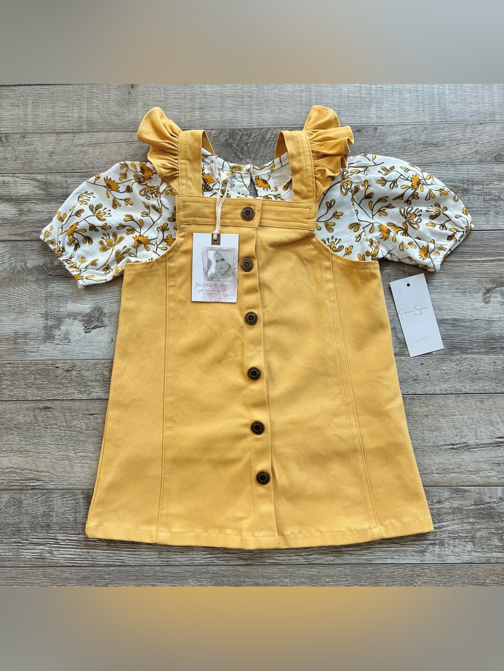 NWT Jessica Simpson Girls Skirtall Set Size 2T